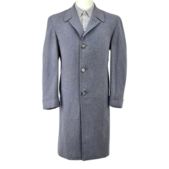 Bespoke Other - Americana Heritage 1956 Bespoke Wool Overcoat Men’s Small Gray Vintage